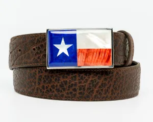 B G Mudd Texas Flag One Piece Buckle 1.5