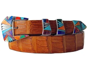 B G Mudd Tolbuk LL w/ Multi Stone Inlay Buckle Set 1.0