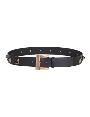 Belt Gemstone Embellished Paisley Print Belt