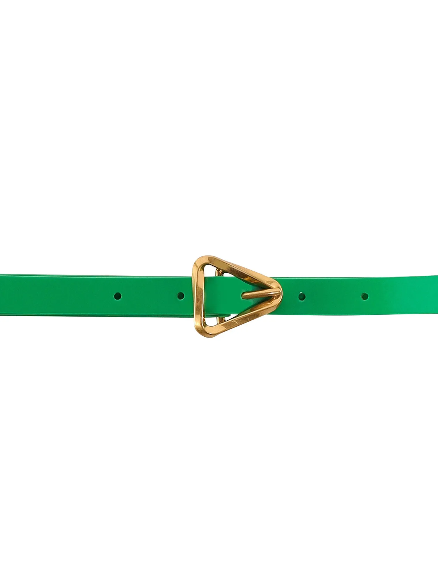 Bottega Veneta Triangle Plaque Buckle Belt