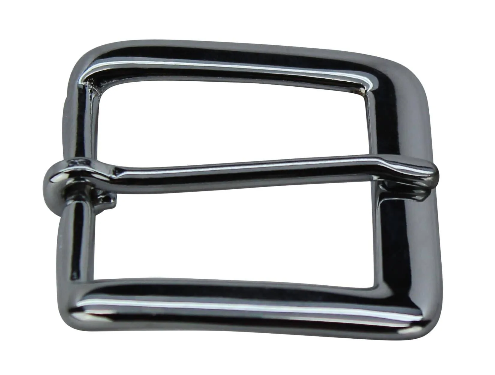 Chrome Jefferson Dress Buckle for Leather Belts
