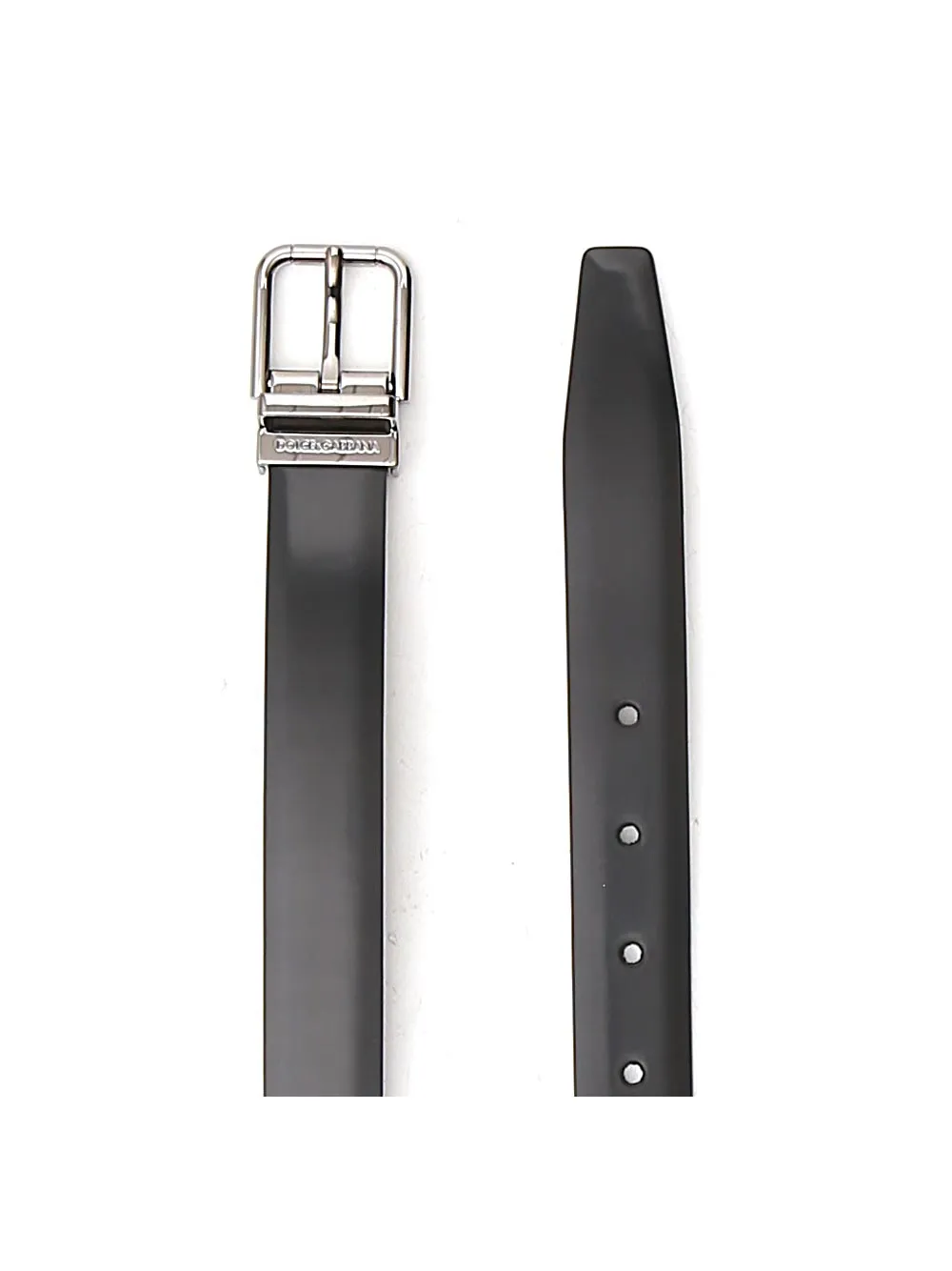 Dolce & Gabbana Logo Engraved Buckle Belt