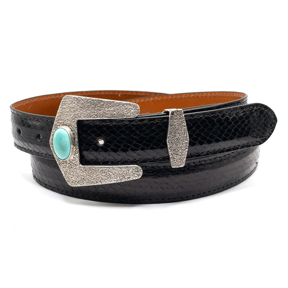 Dughlas James Prescott w/ Turquoise Buckle & Keeper 1.25