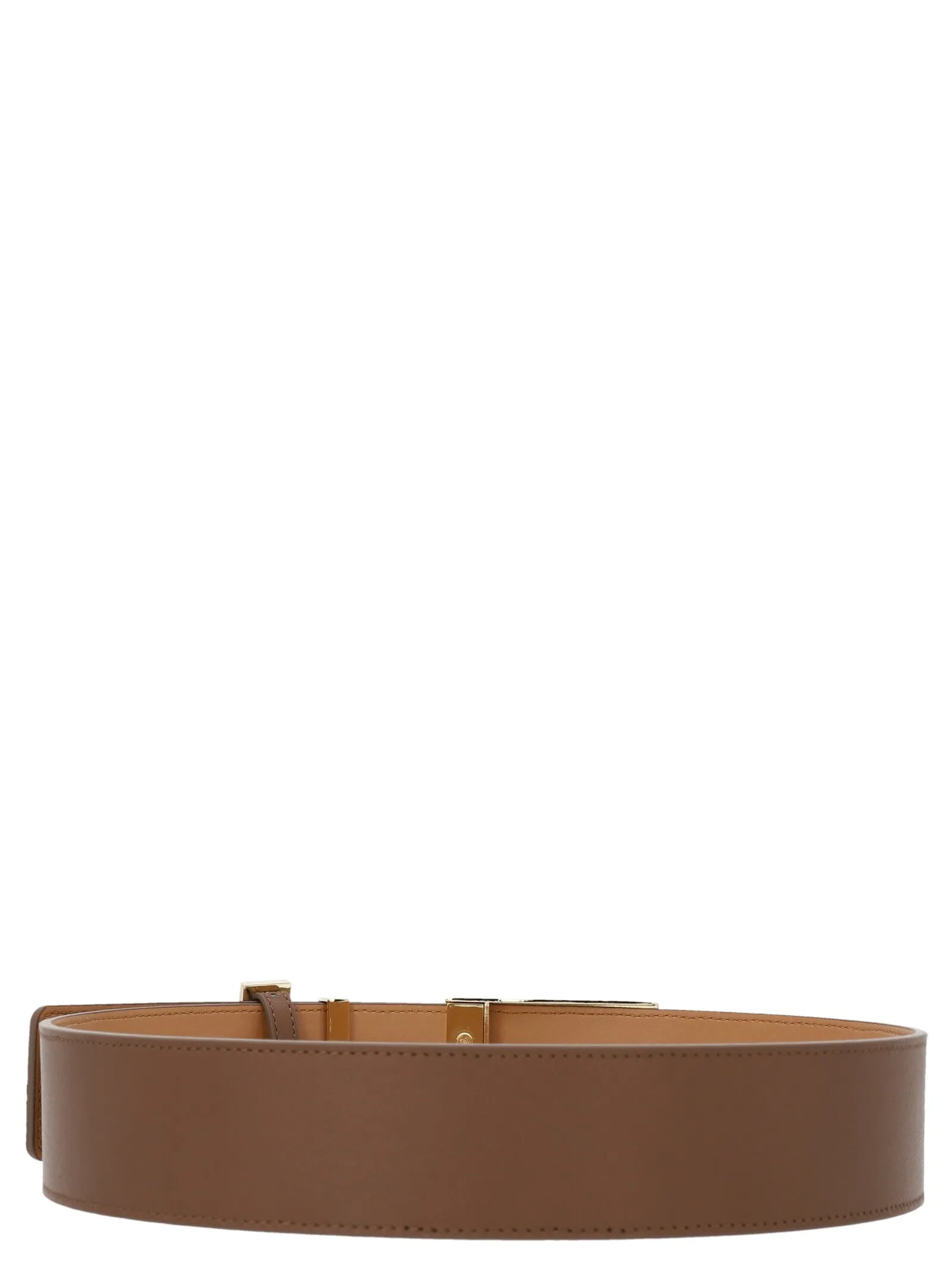 Elisabetta Franchi Logo Plaque Buckle Belt