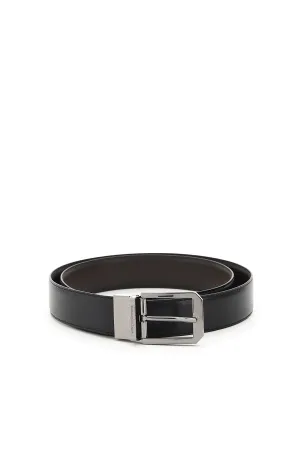 Ermenegildo Zegna Logo Detailed Buckled Belt