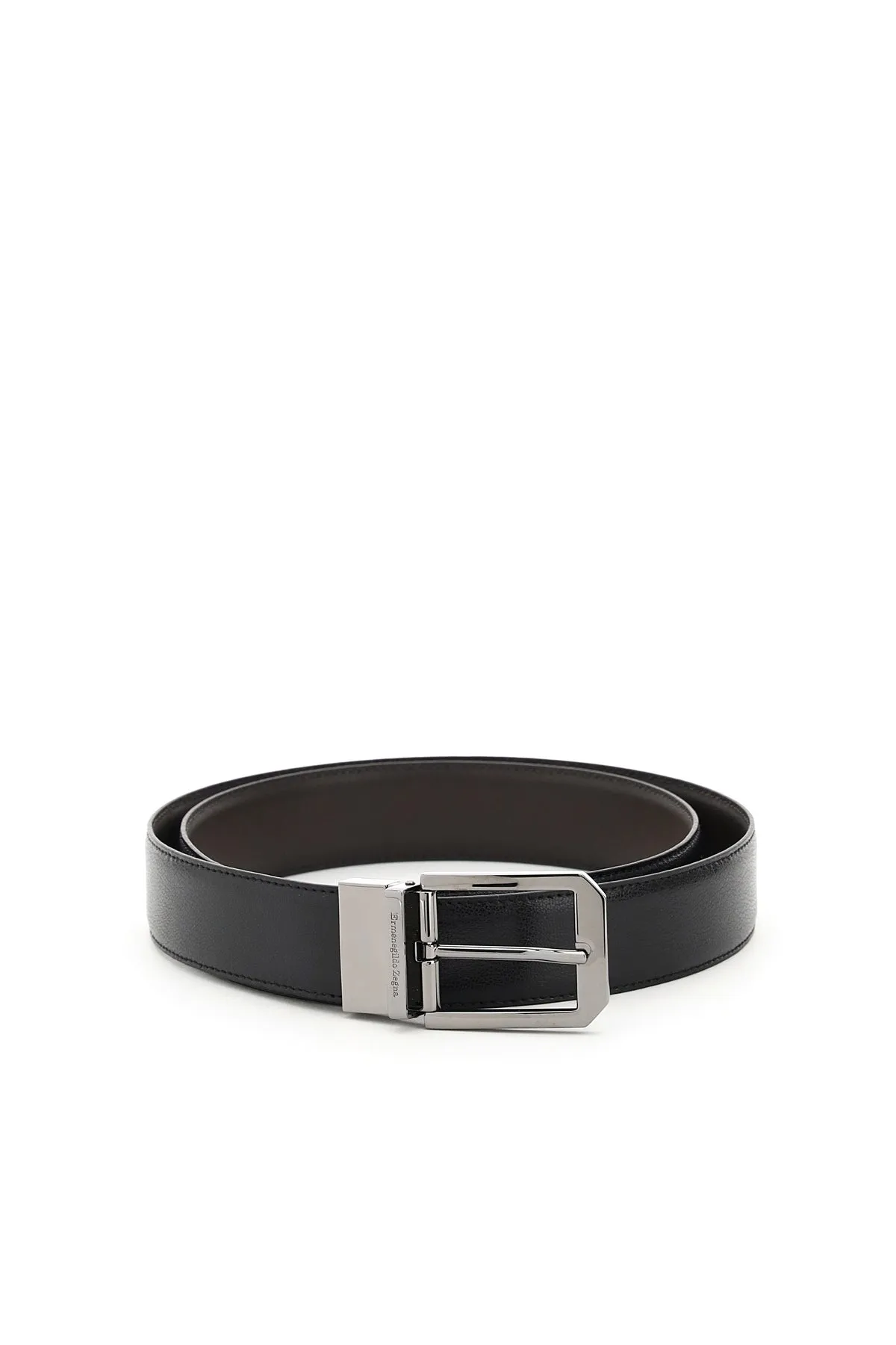 Ermenegildo Zegna Logo Detailed Buckled Belt