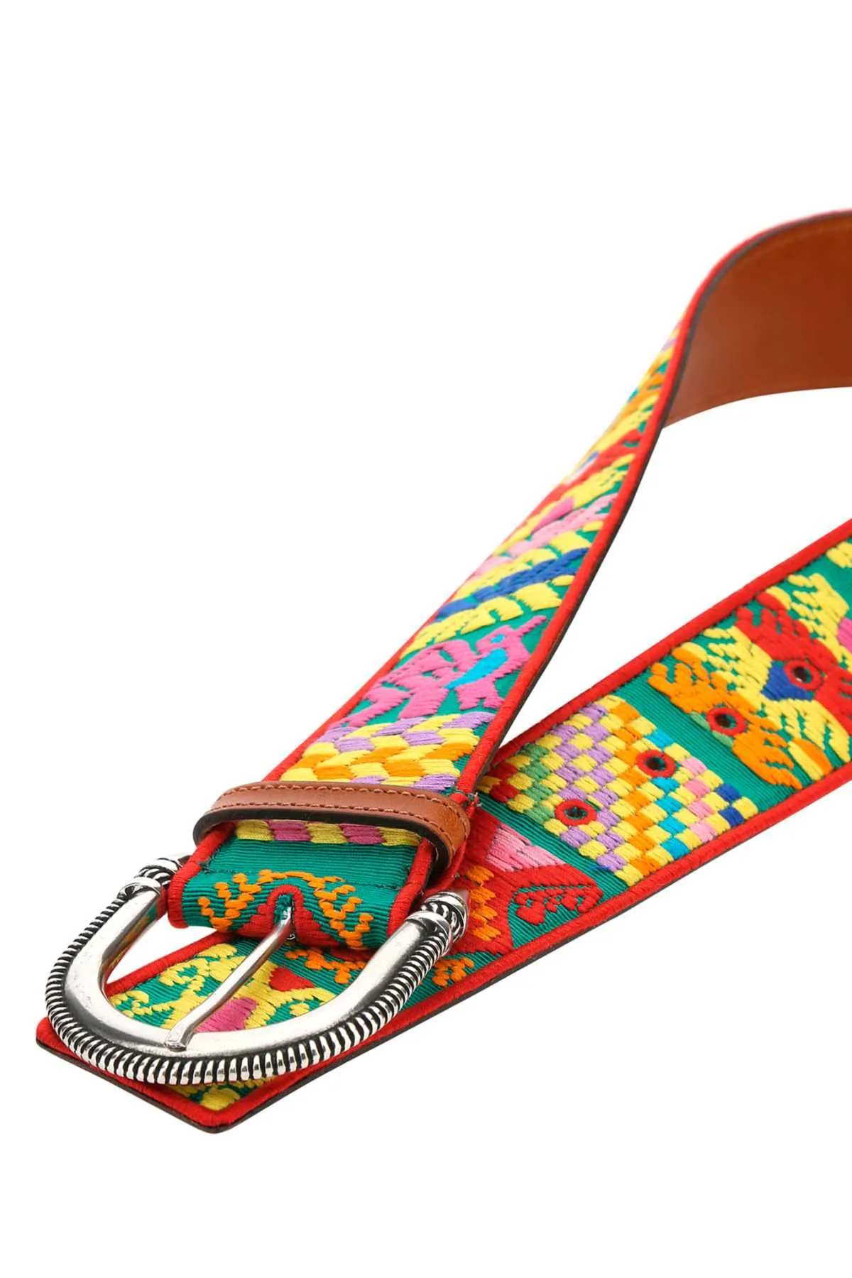 Etro Embroidered Buckle Belt