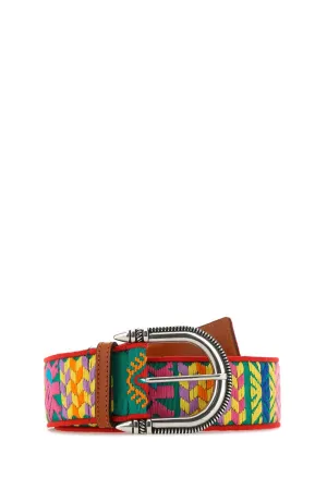 Etro Embroidered Buckle Belt