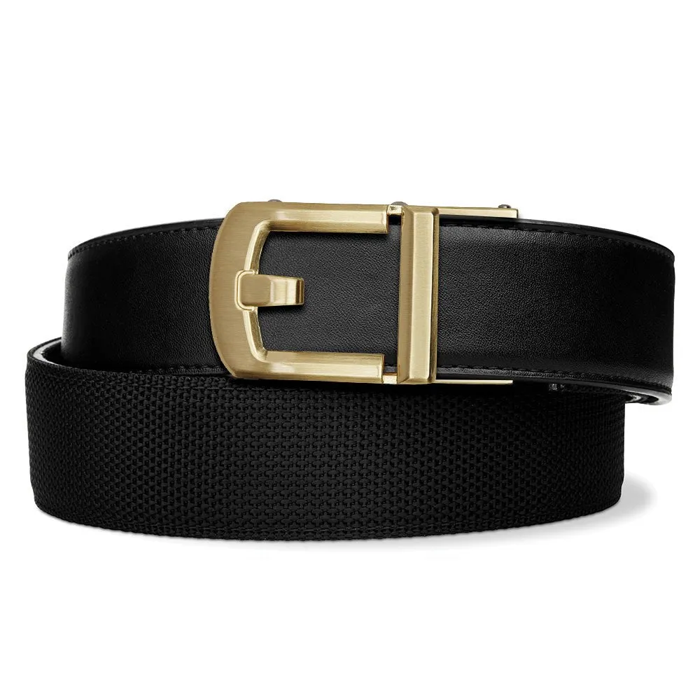 EXECUTIVE PROTECTION BLACK TACTICAL HYBRID BELT 1.5": COMPLETE KIT