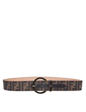 Fendi Monogam Print Buckle Belt