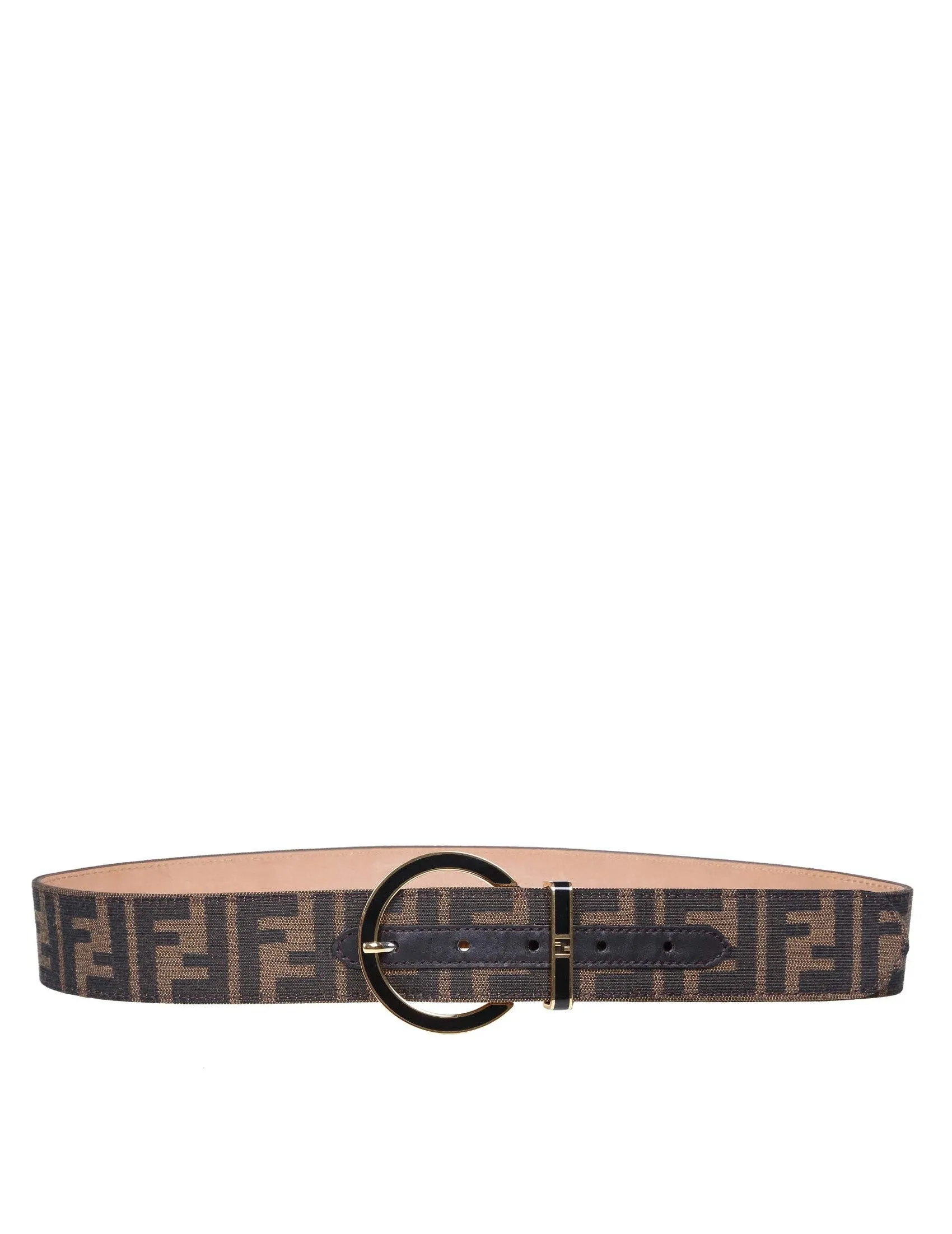Fendi Monogam Print Buckle Belt