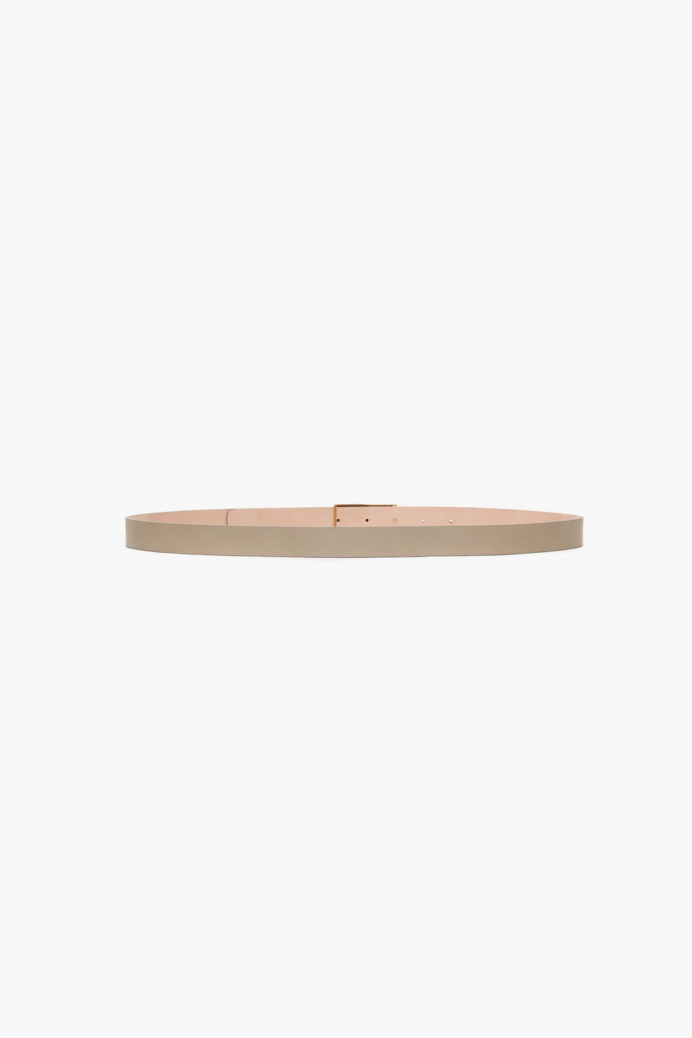Frame Belt In Beige Leather