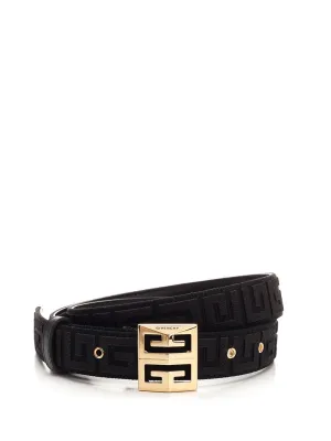 Givenchy	4G Embroidered Buckle Belt