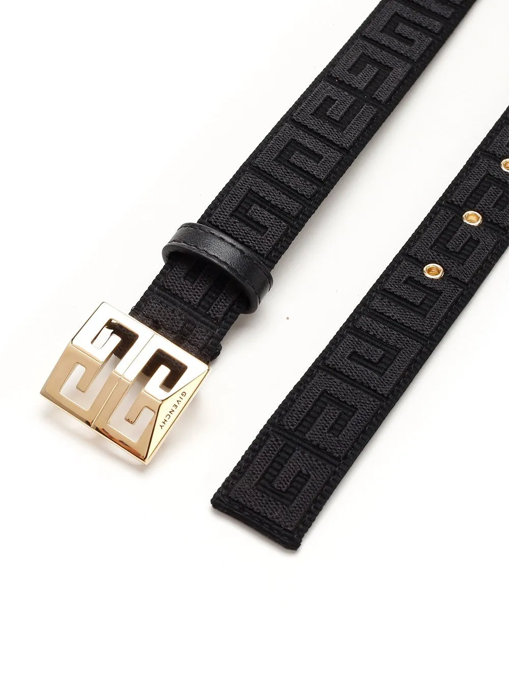 Givenchy	4G Embroidered Buckle Belt