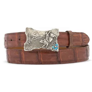 Gloria Stewart Bull Rider One Piece Buckle 1.25
