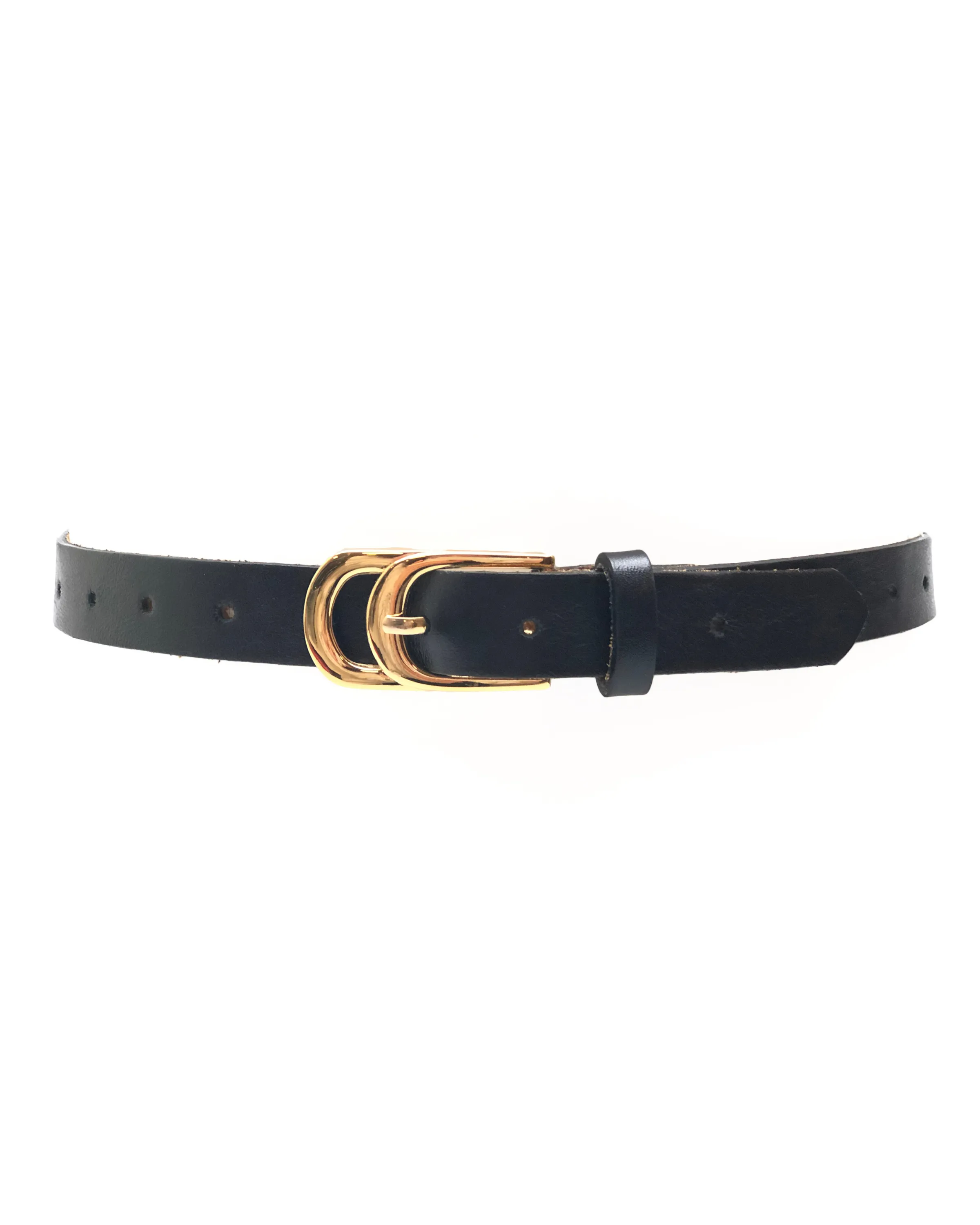 Infinity Leather Belt - Black