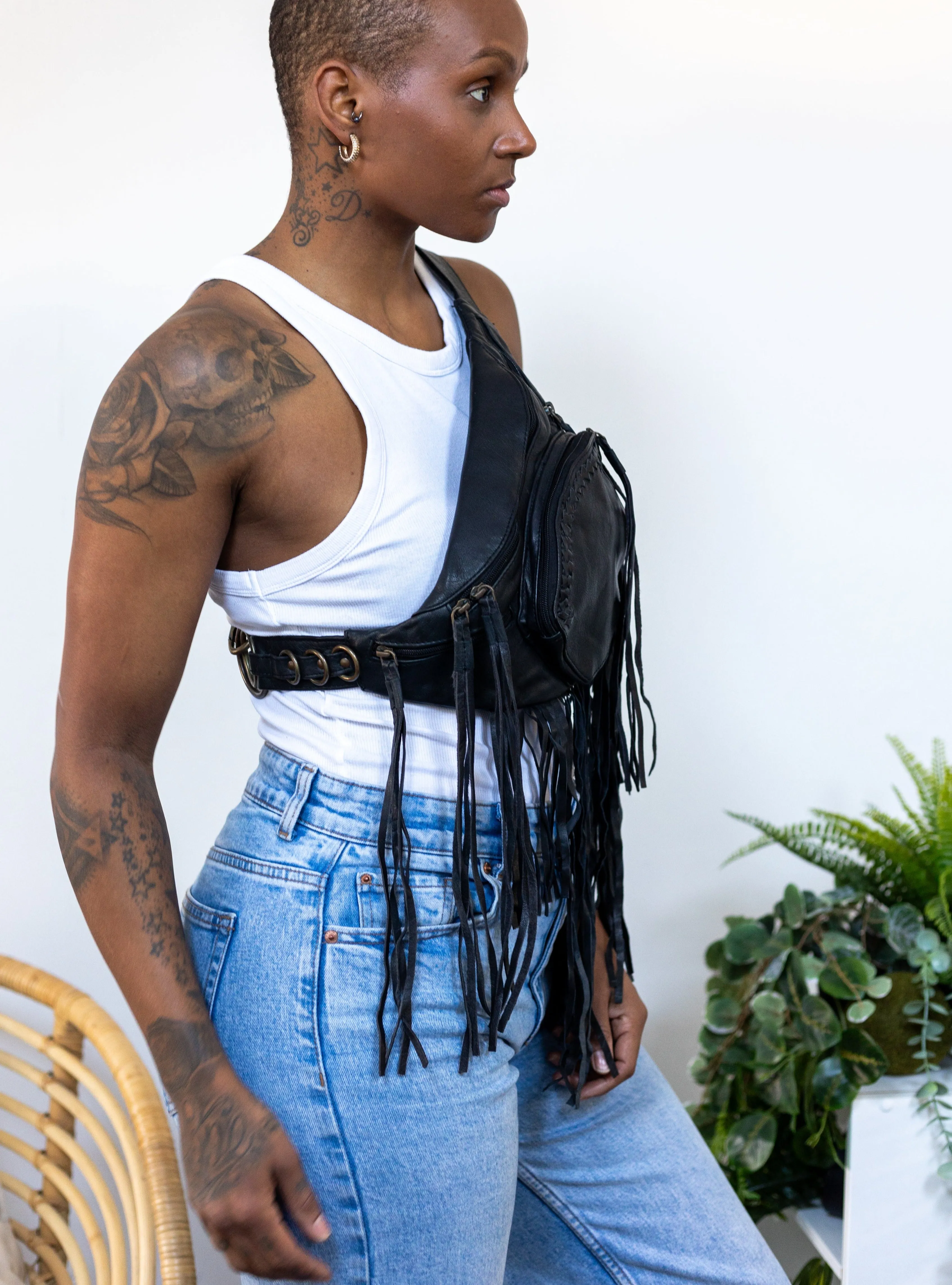 Leather Cedar Belt | Black