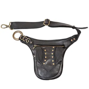 Leather Trapp Belt - Black