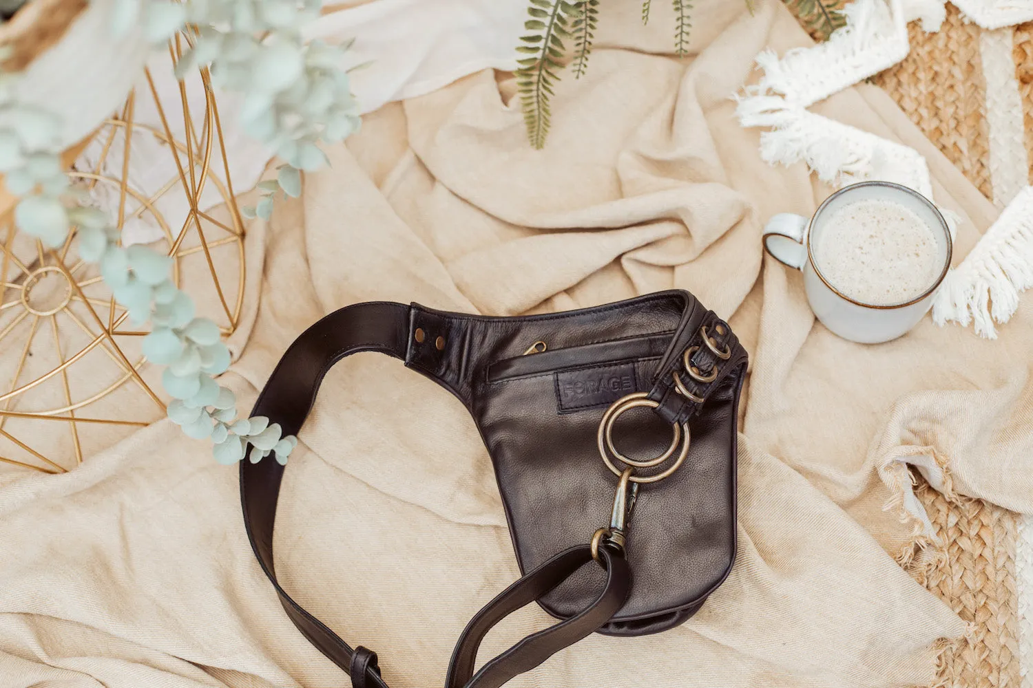 Leather Trapp Belt - Black