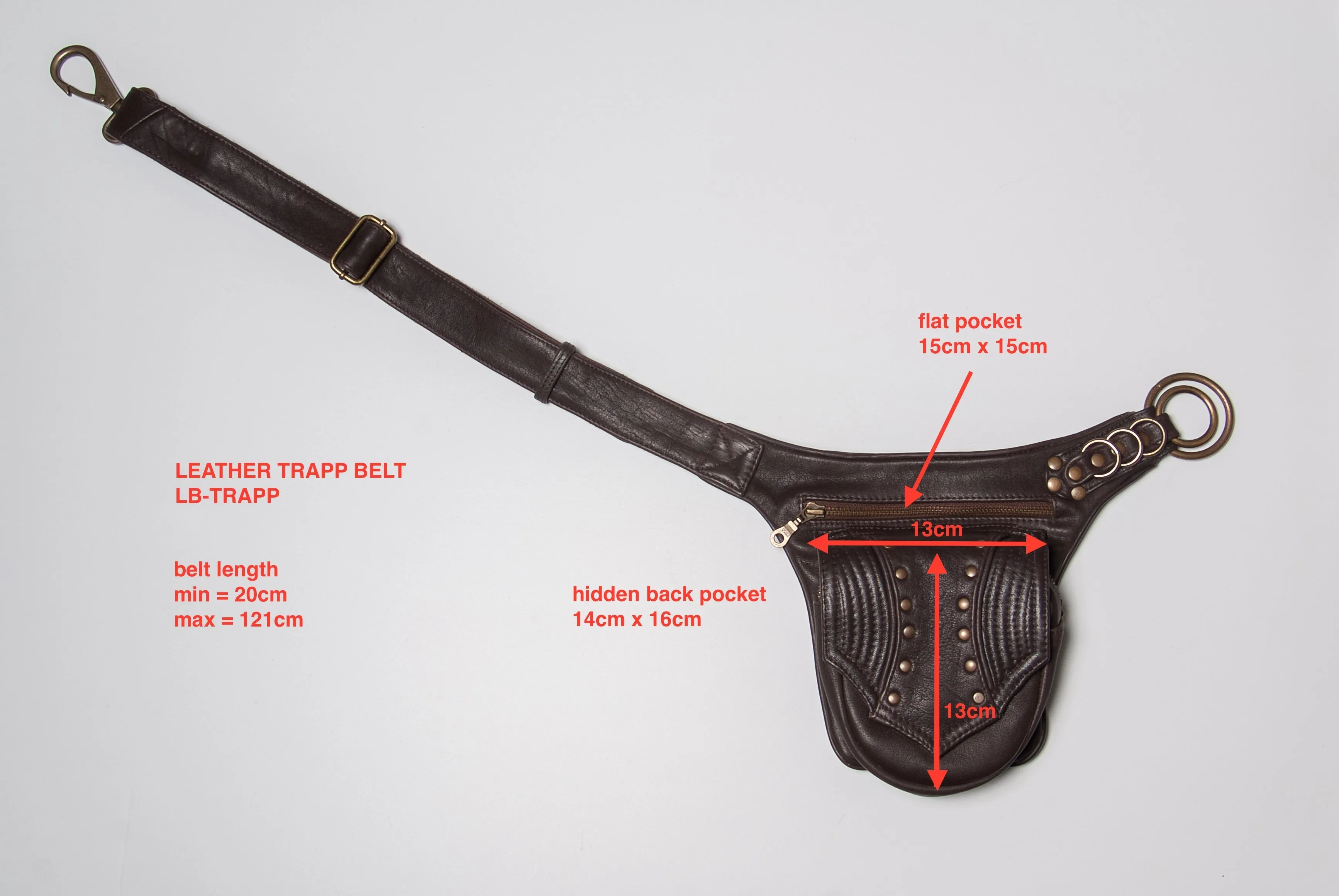 Leather Trapp Belt - Maple