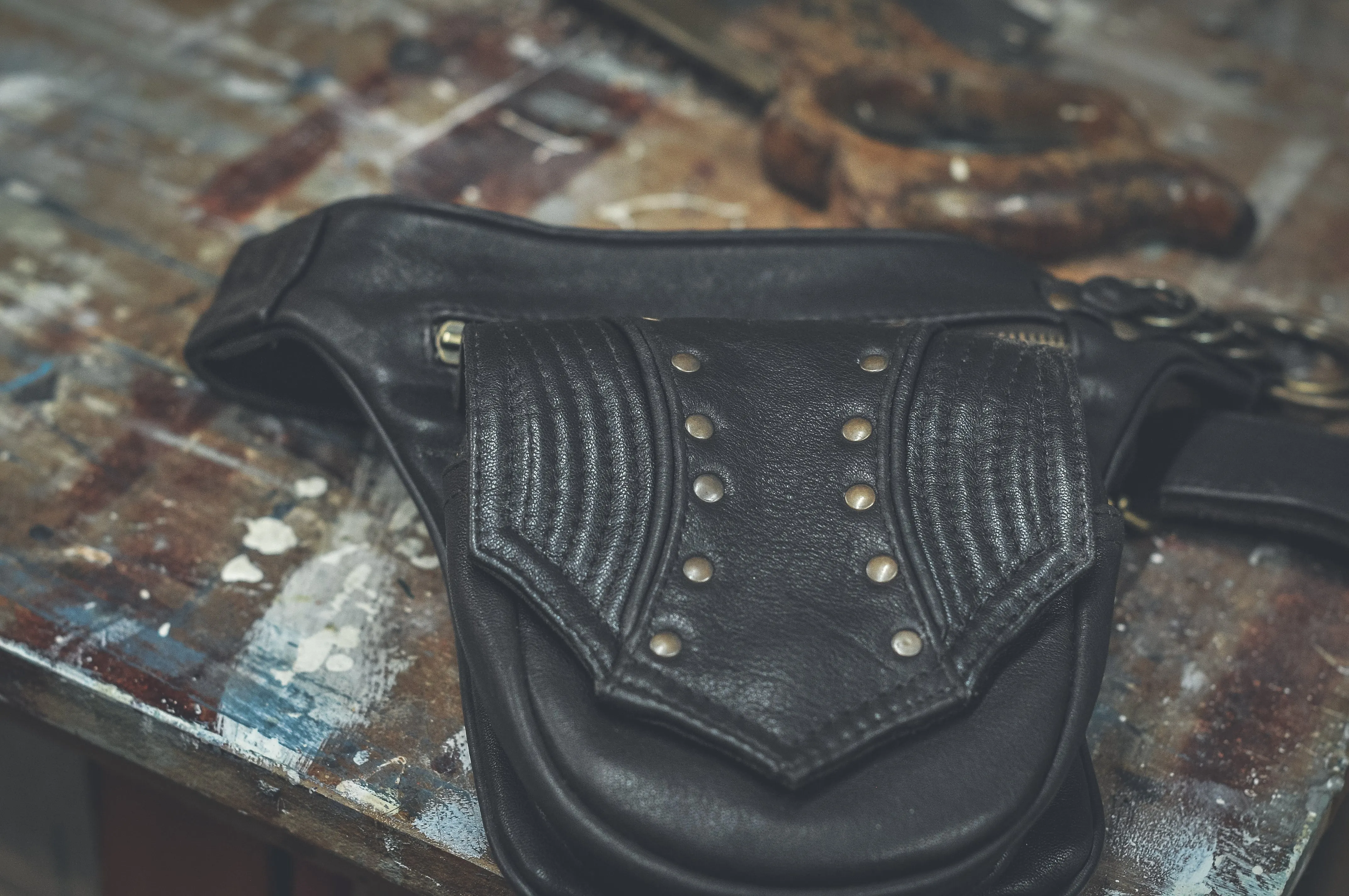 Leather Trapp Belt - Maple