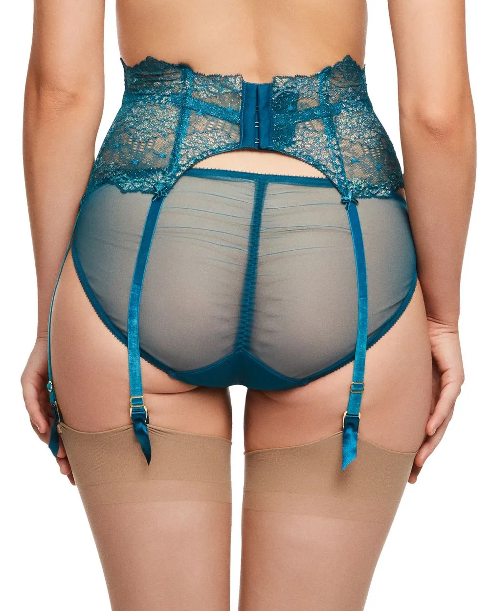 Lurex Lace Suspender