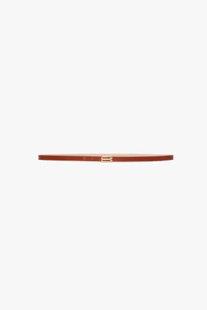 Micro Frame Belt In Tan Leather
