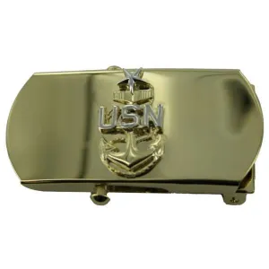 Navy Belt Buckle: E8 Chief Petty Officer: Senior