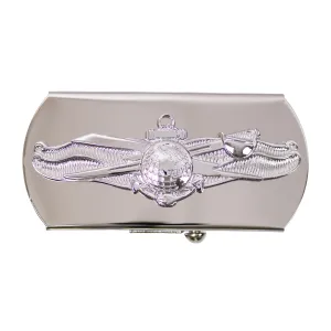 Navy Belt Buckle: Enlisted Information Dominance - mirror finish emblem