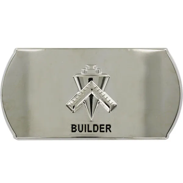 Navy Enlisted Specialty Belt Buckle: Builder: BU