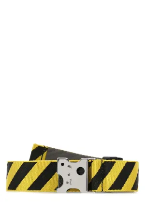 Off-White Stripe Patterned Buckle Fastened Belt
