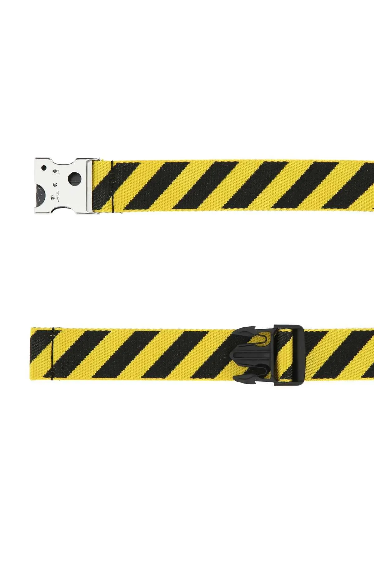 Off-White Stripe Patterned Buckle Fastened Belt
