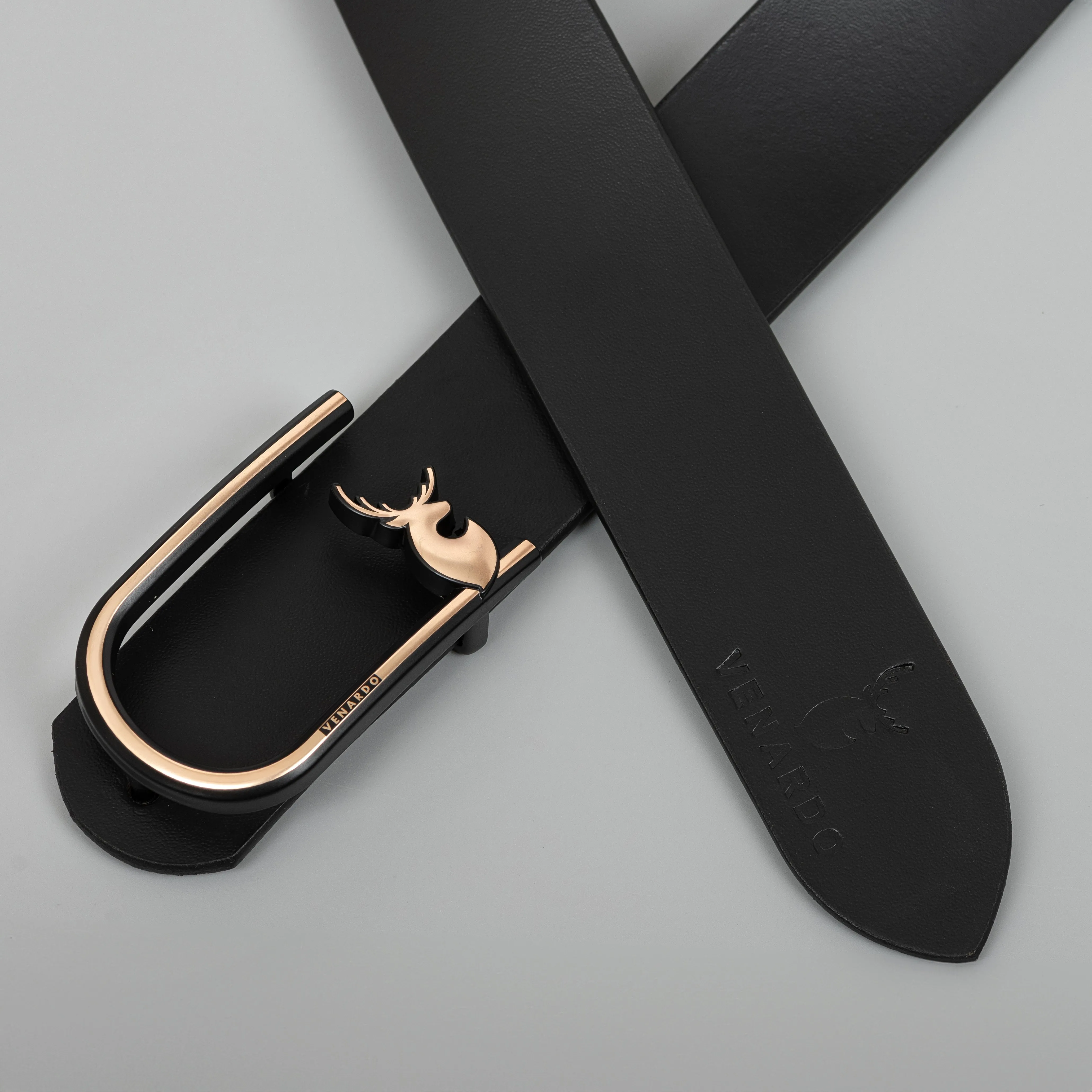 Pack of 2 - Hitops and Nexi Black Leather-Belt
