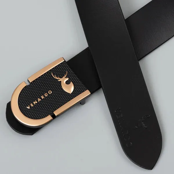 Pack of 2 - Hitops and Vokly Black Leather-Belt