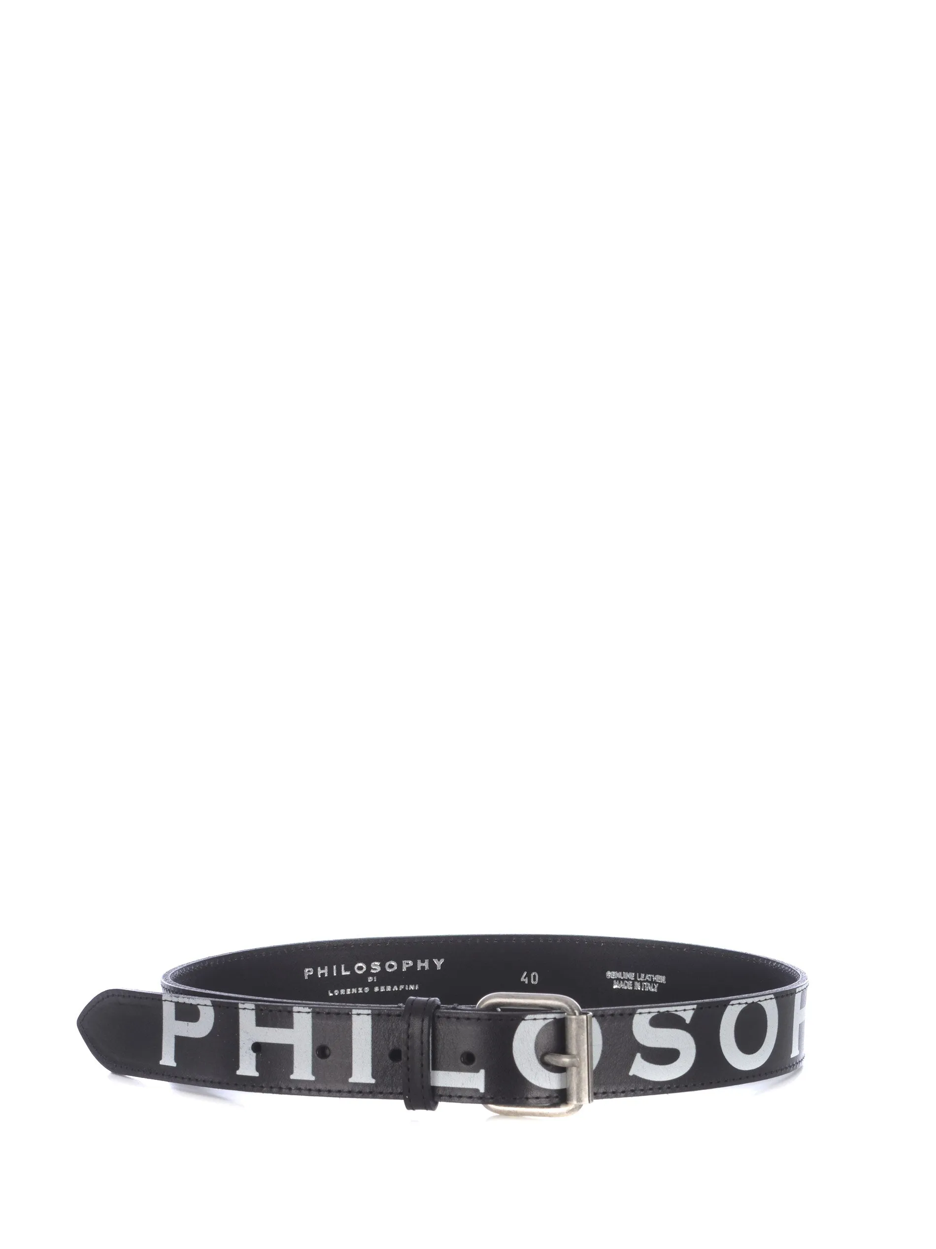 Philosophy Di Lorenzo Serafini Logo Printed Belt