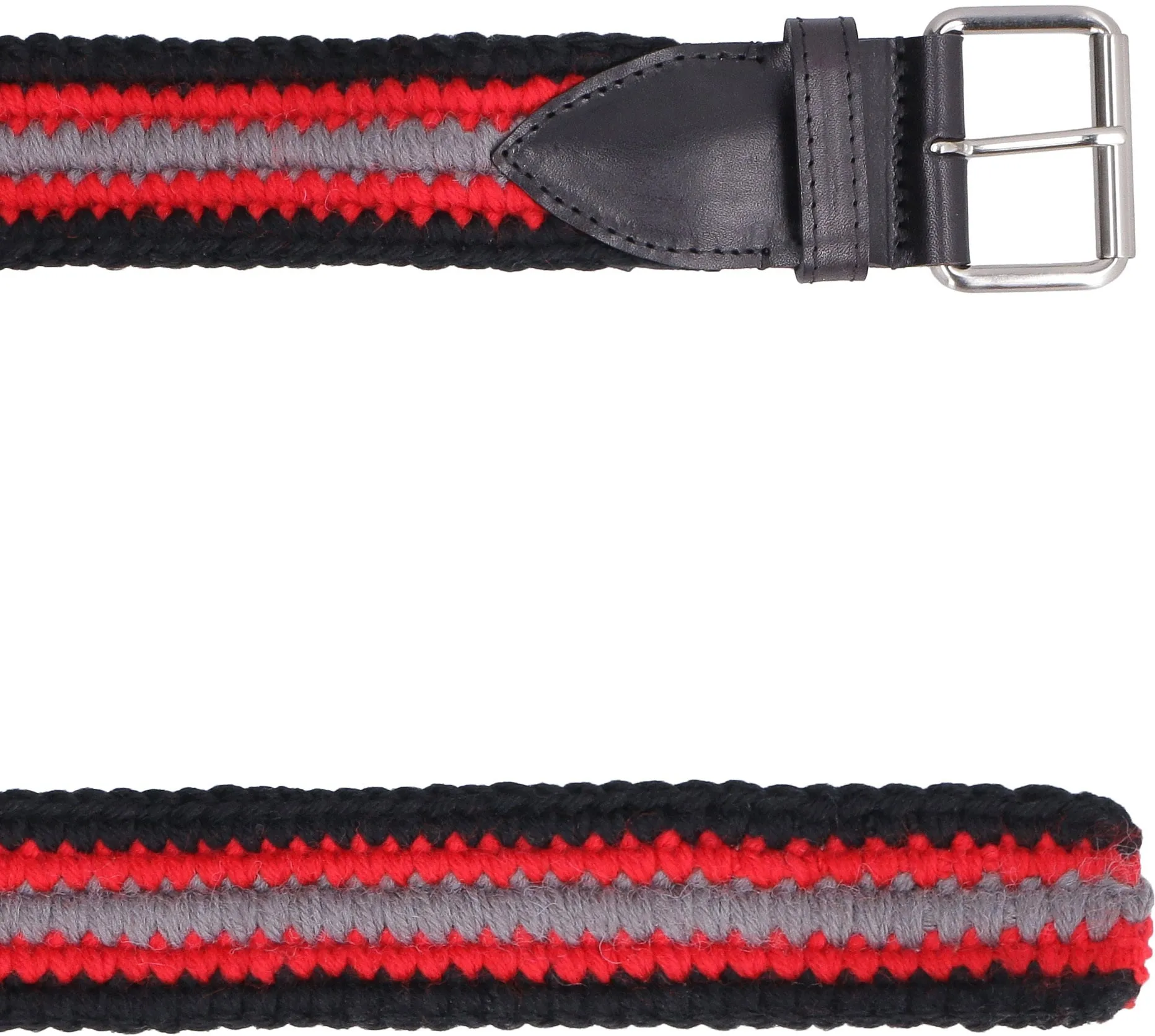 Philosophy Di Lorenzo Serafini Striped Woven Belt