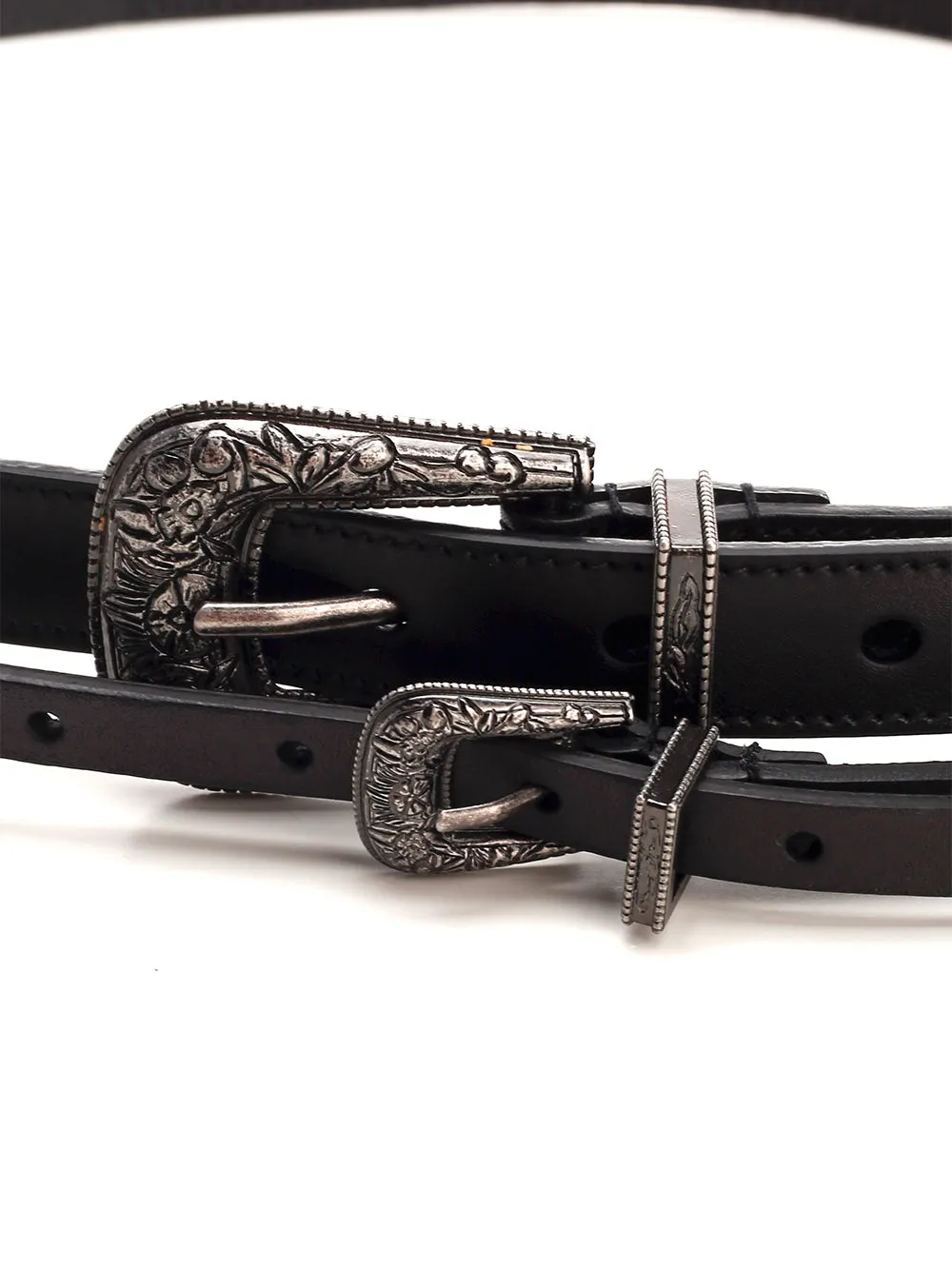 Saint Laurent Double Buckled Belt