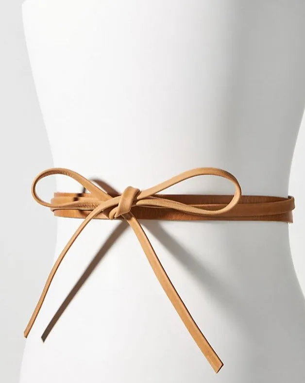 Skinny Wrap Leather Belt