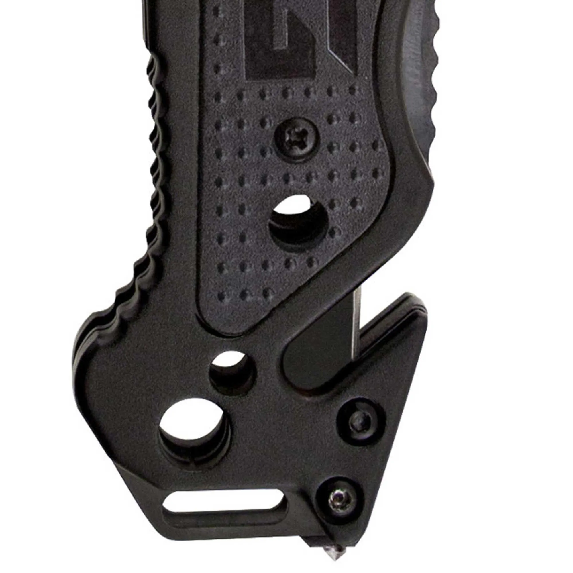 SOG Folding Knife - Escape Black Partially Serrated Clip Point Steel Blade | FF25-CP