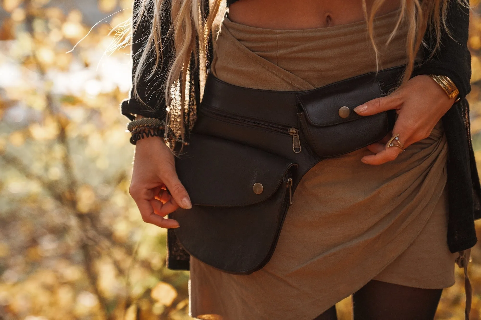 Suede Hip Bag | Coffee