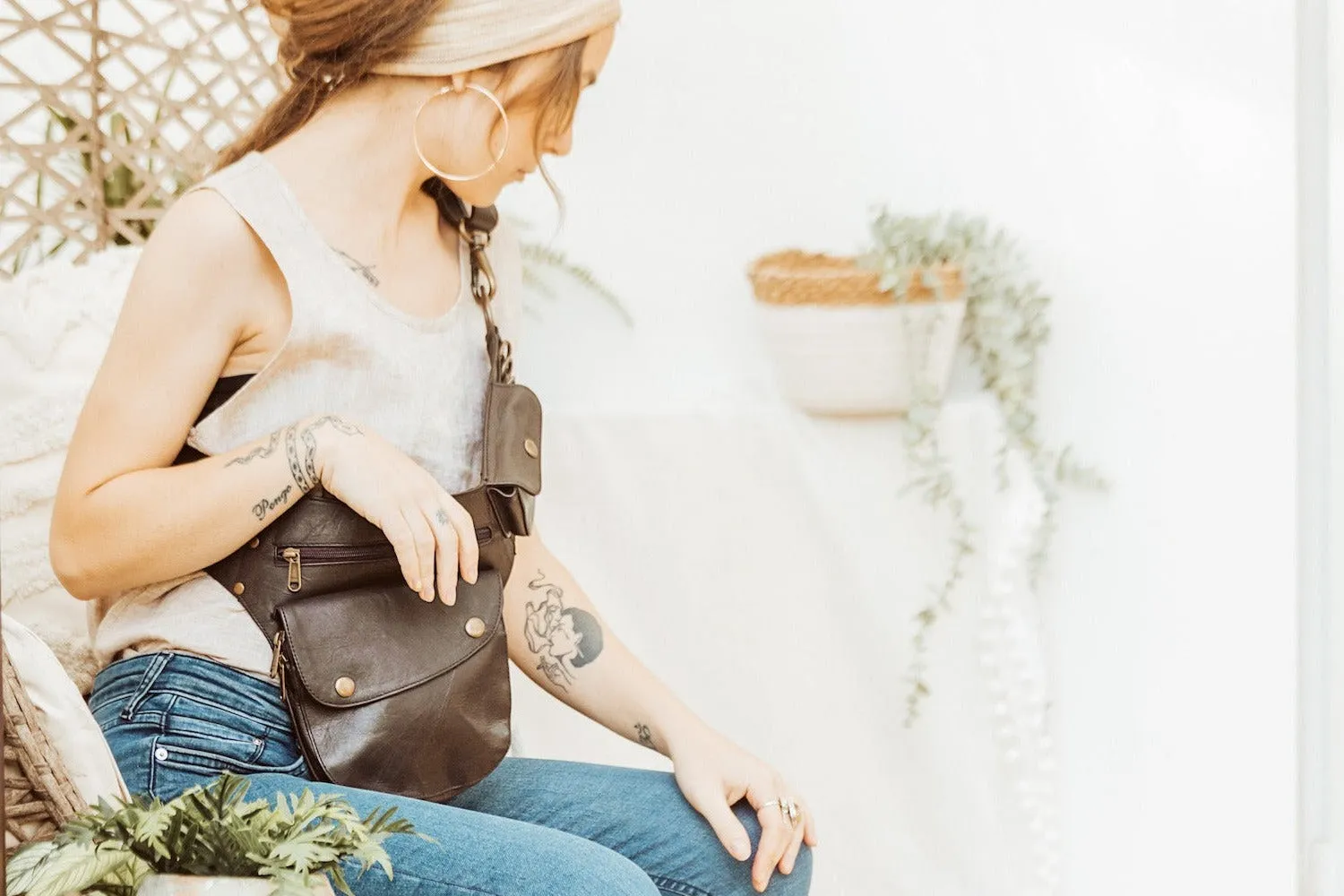 Suede Hip Bag | Ginger