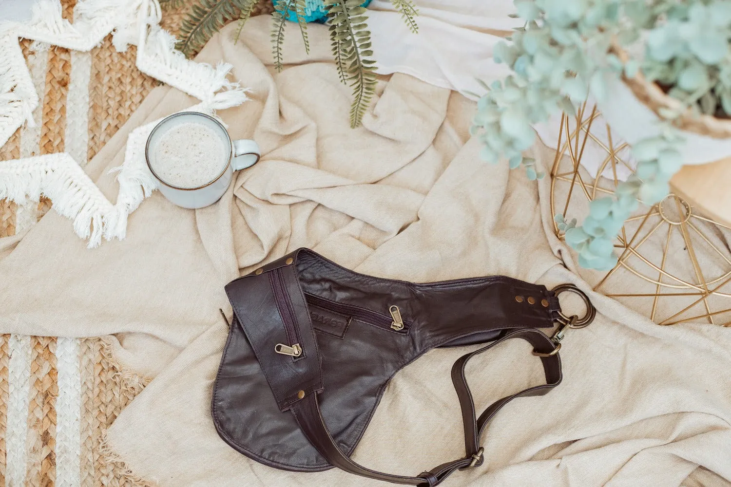 Suede Hip Bag | Ginger