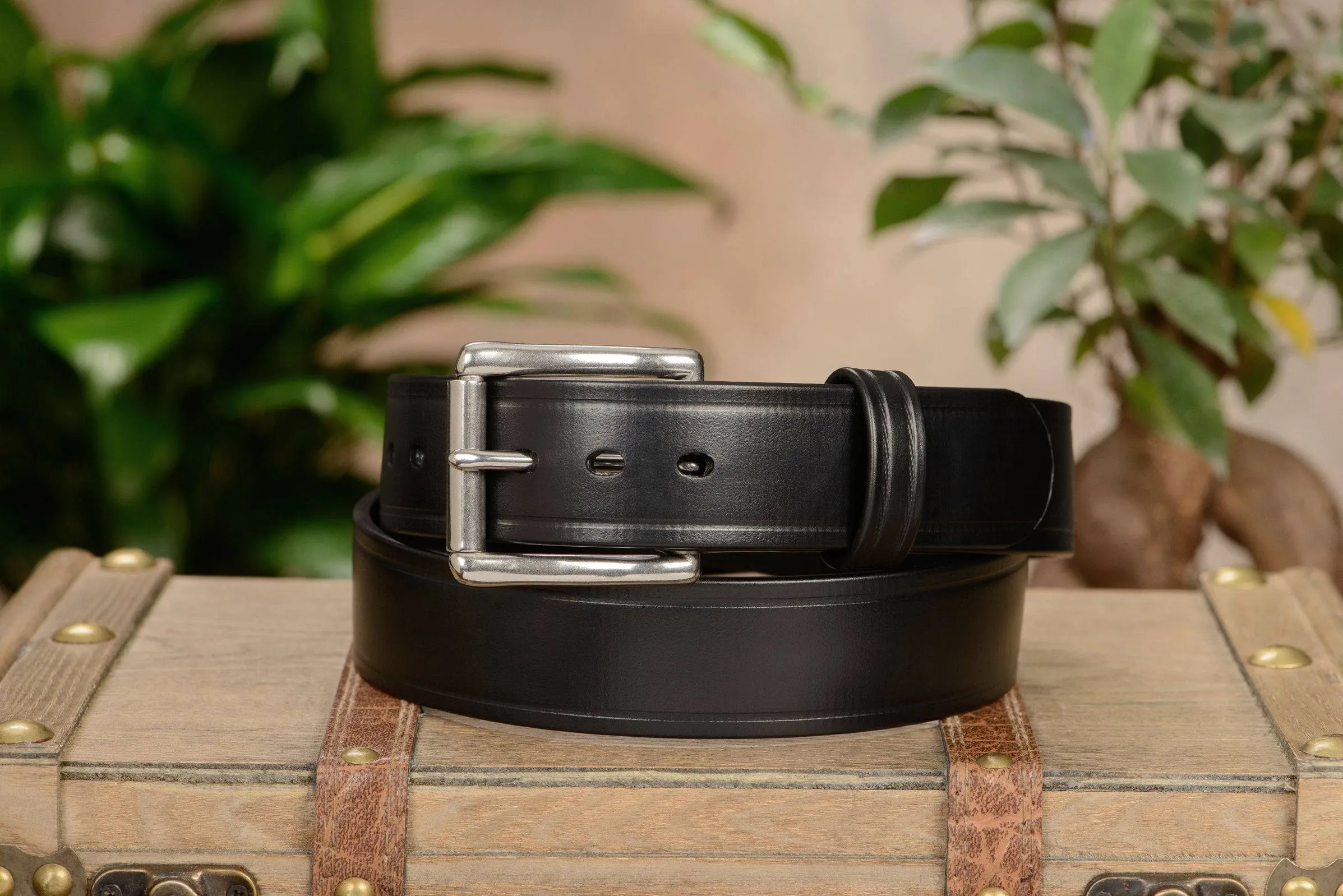 The Hercules Belt™ -  Black Max Thick With Stainless Buckle 1.50" (H500BK)