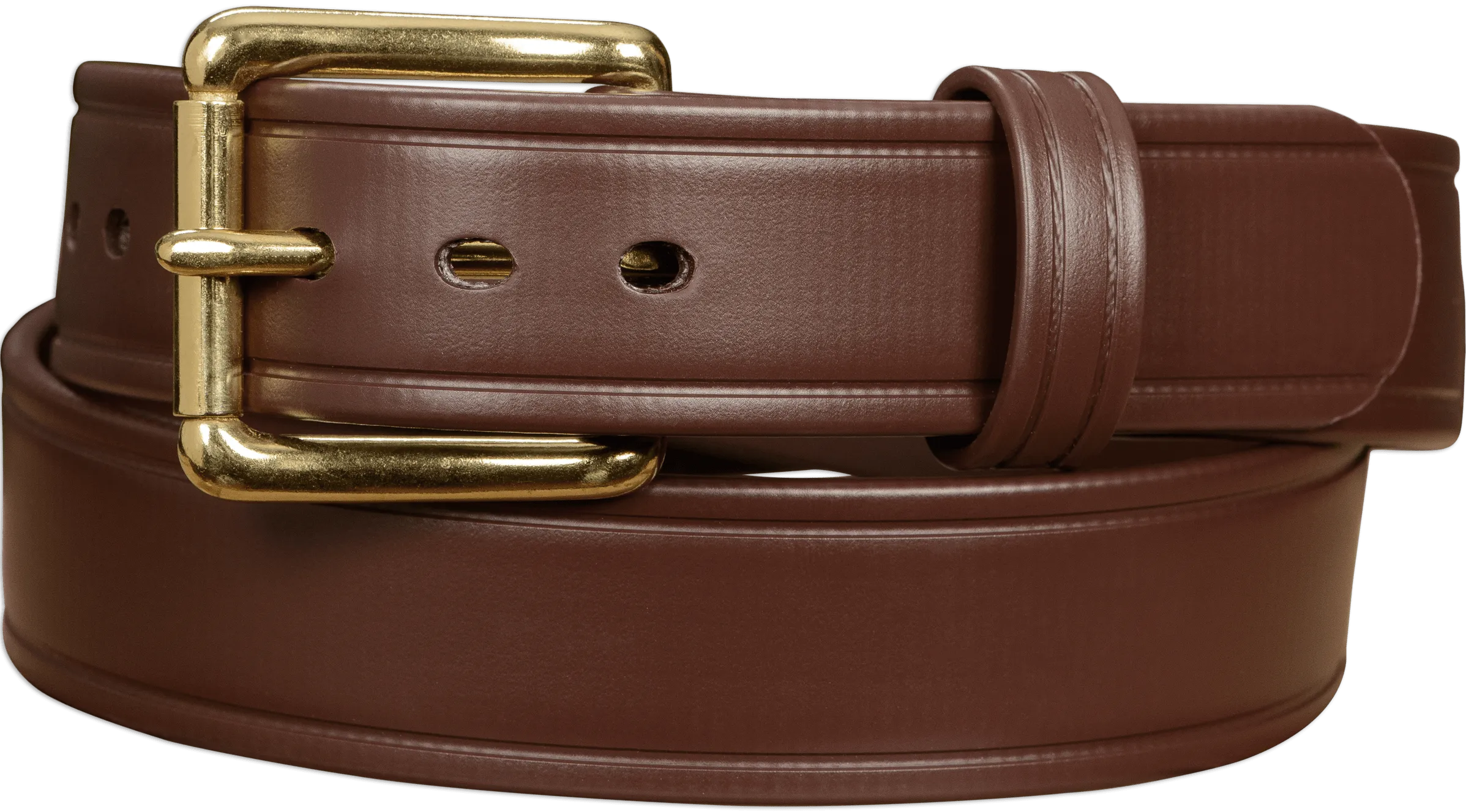 The Hercules Belt™ -  Brown Max Thick With Brass Buckle 1.50" (H505BR)