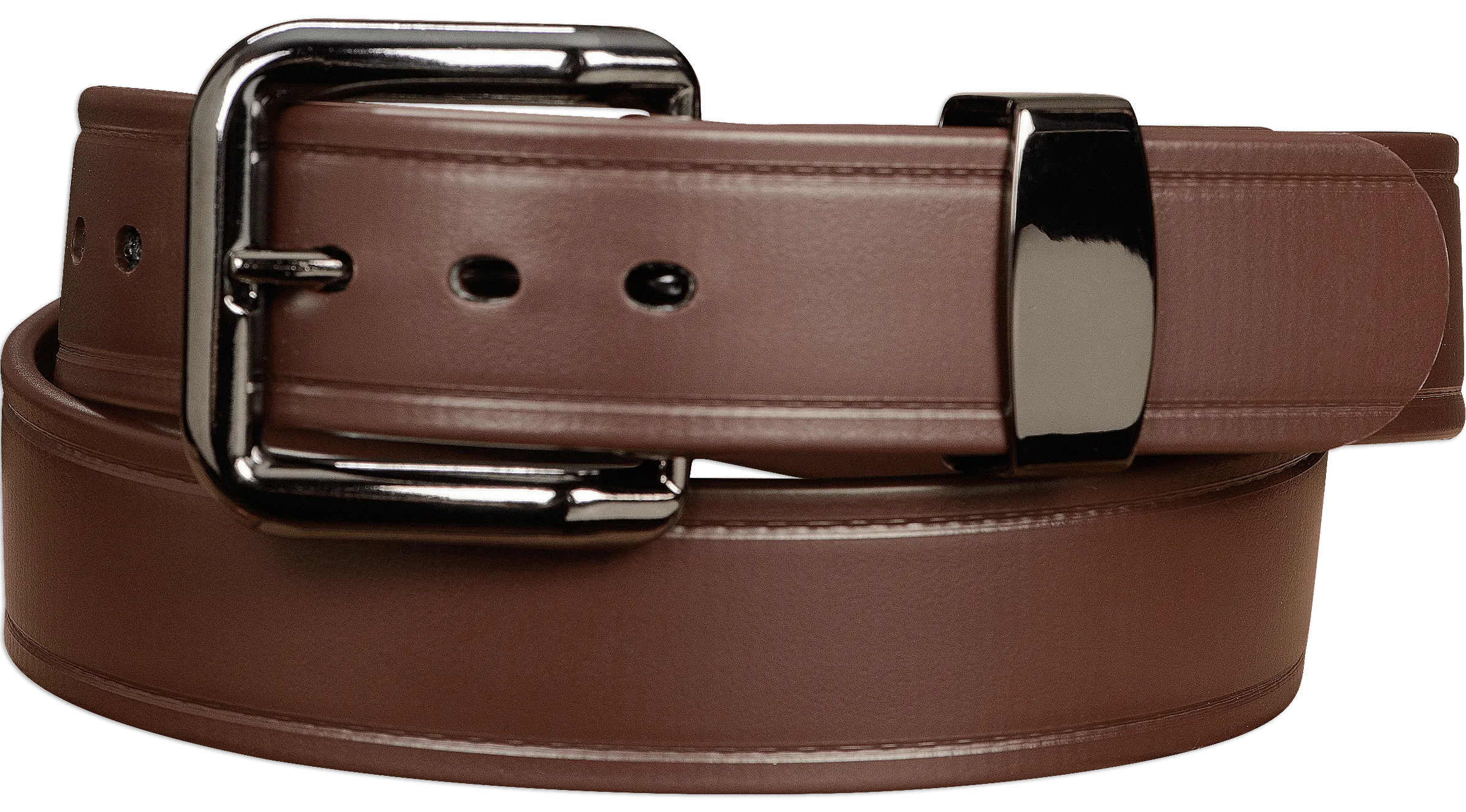 The Hercules Belt™ -  Brown Max Thick With Gunmetal Buckle And Keeper 1.50" (H560BR)