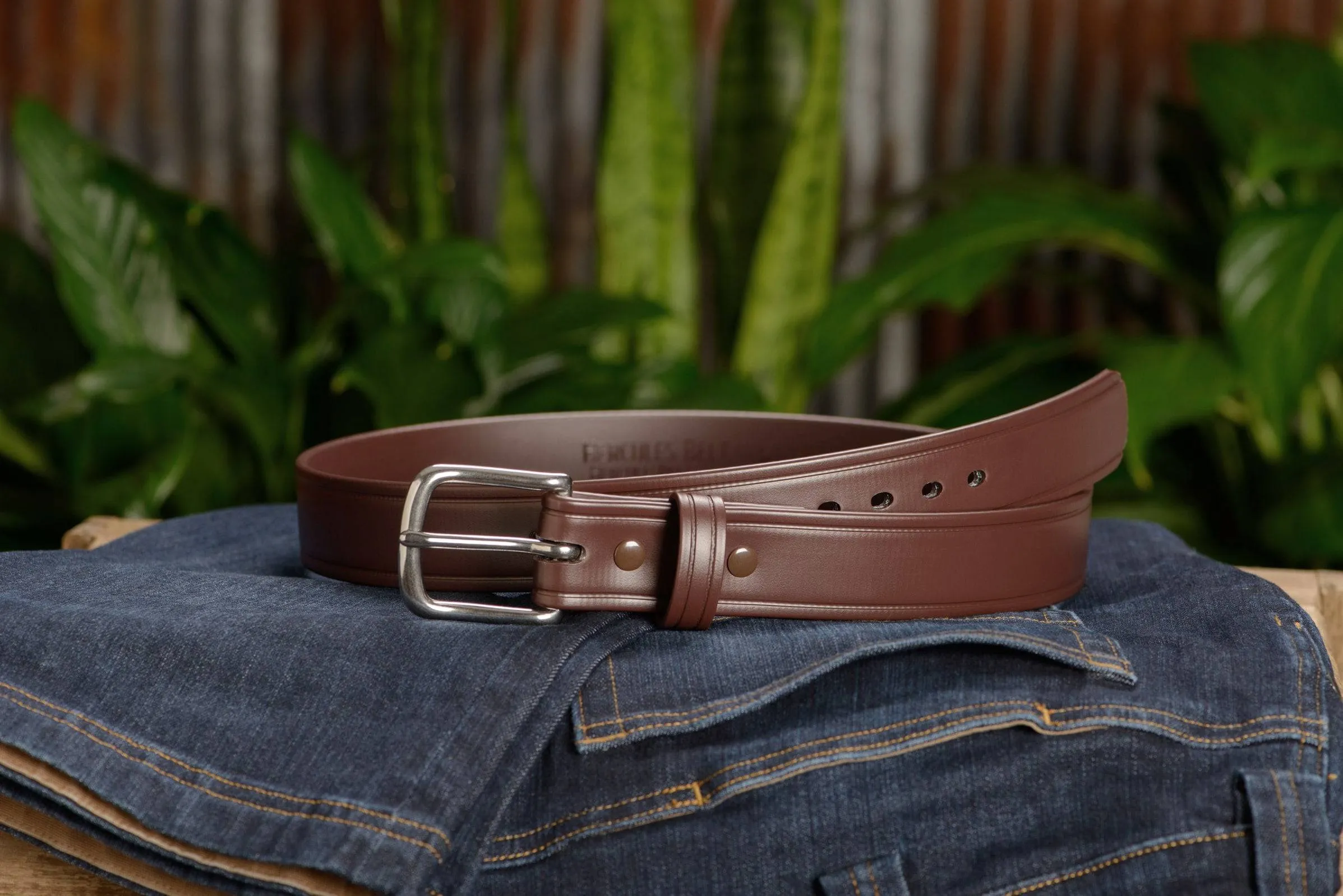The Hercules Belt™ -  Brown Max Thick With Stainless Buckle 1.50" (H520BR)