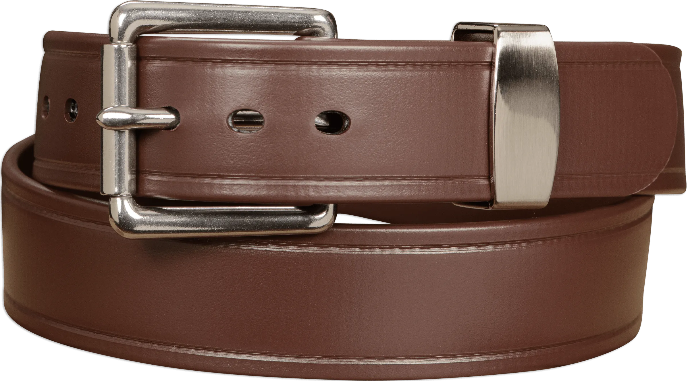 The Hercules Belt™ - Brown Max Thick With Stainless Elongated Buckle And Keeper 1.50" (H510BR)