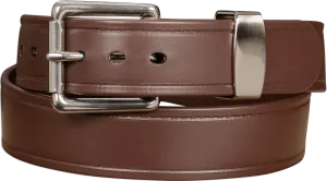 The Hercules Belt™ - Brown Max Thick With Stainless Elongated Buckle And Keeper 1.50" (H510BR)