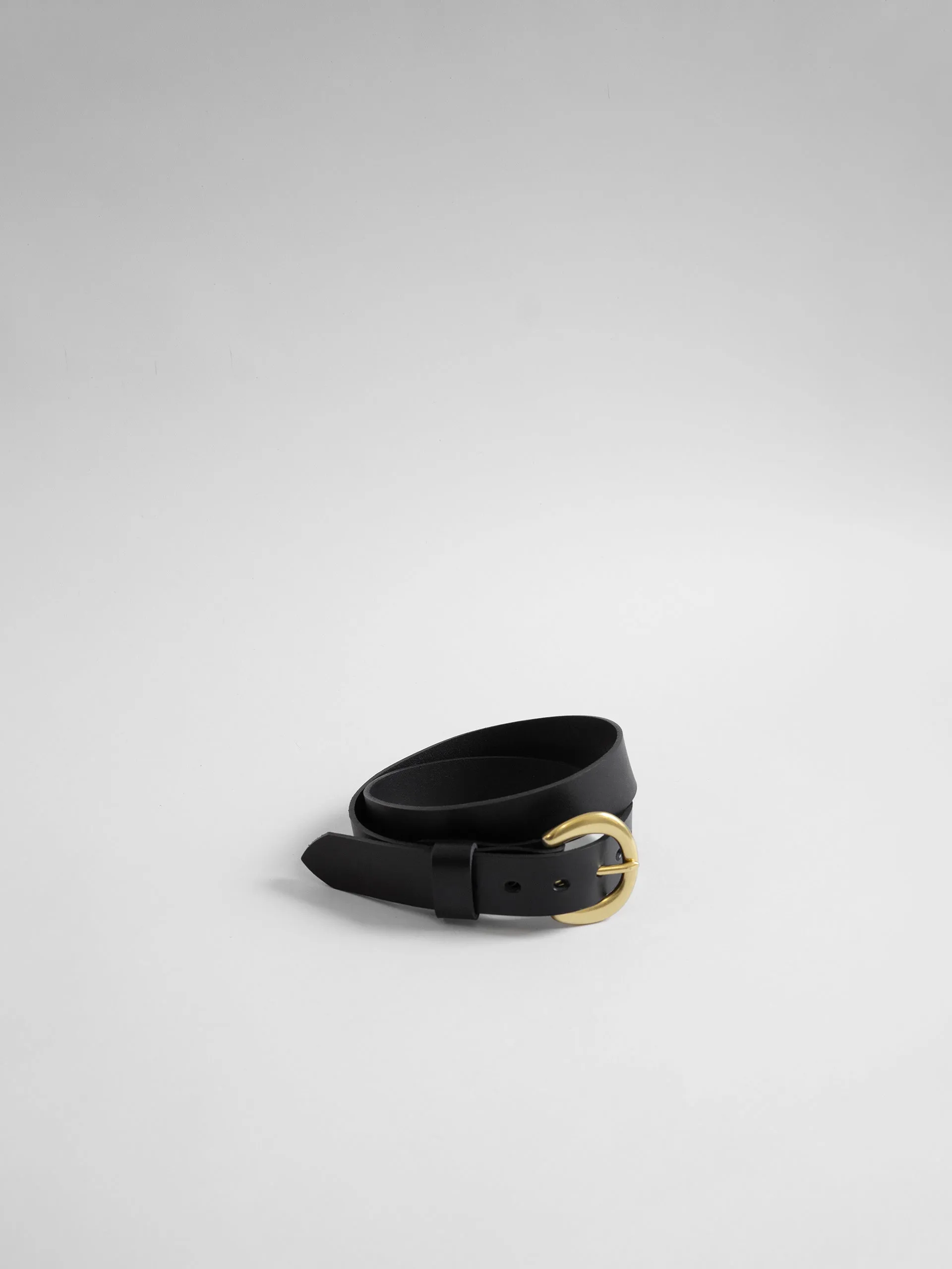 The Lair Camille Classic Belt Slim Brass