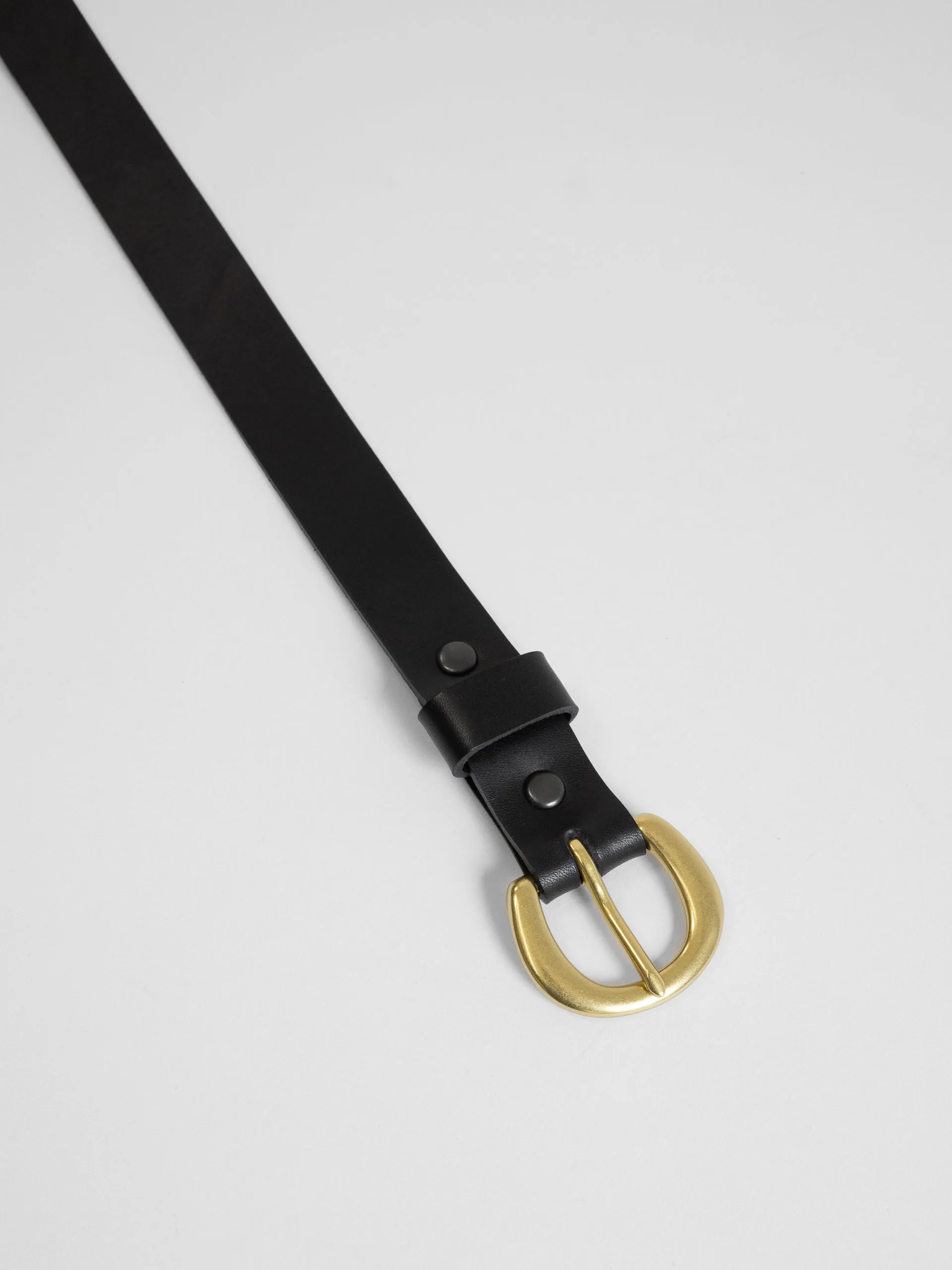 The Lair Camille Classic Belt Slim Brass